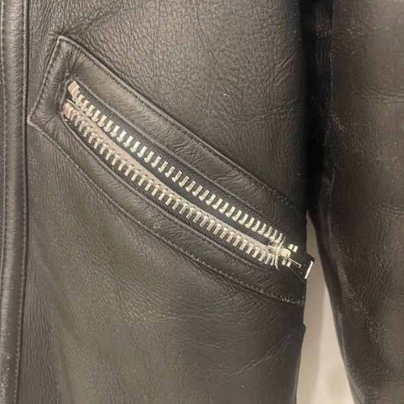 ALLSAINTS Hawley Shearling Biker Jacket - Picture 6 of 8